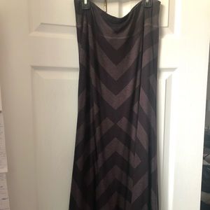 Reversible Long Maxi Skirt